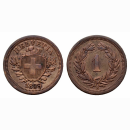 Schweiz 1 Rappen 1899 B