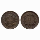 Schweiz 1 Rappen 1907 B