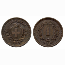 Schweiz 1 Rappen 1907 B