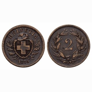 Schweiz 2 Rappen 1879 B