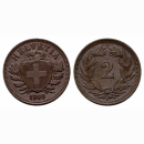 Schweiz 2 Rappen 1900 B