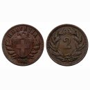 Schweiz 2 Rappen 1903 B