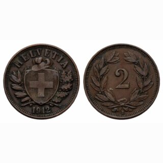 Schweiz 2 Rappen 1912 B