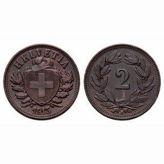 Schweiz 2 Rappen 1913 B