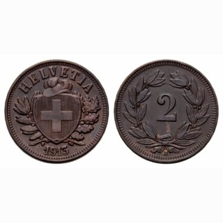 Schweiz 2 Rappen 1913 B