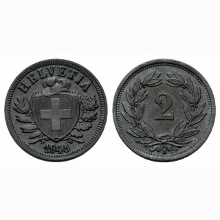 Schweiz 2 Rappen 1945 B