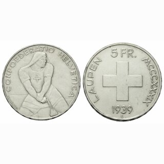 Schweiz 5 Franken 1939 B Laupen