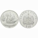 Samoa i sisifo 10 Dollars 1992 The Fleet of Roggeveen