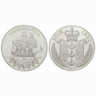 Niue 10 Dollars 1992 The Resolution