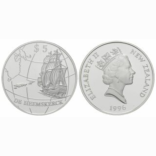 New Zealand 5 Dollars  1996