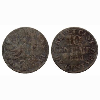 Genf 10 Centimes 1844