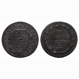 Thurgau 1/2 Batzen 1808