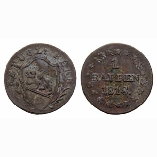 Bern 1 Rappen 1818