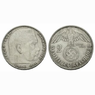 Deutschland 2 Mark 1937 D