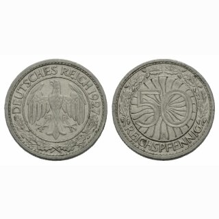 Deutschland  50 Reichspfennig 1927 A
