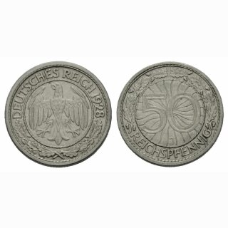 Deutschland  50 Reichspfennig 1928 J
