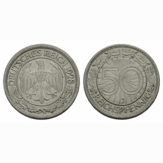 Deutschland  50 Reichspfennig 1928 J