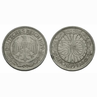 Deutschland  50 Reichspfennig 1929 A