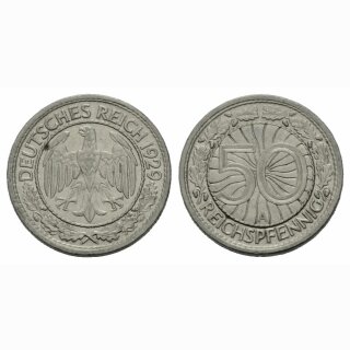 Deutschland  50 Reichspfennig 1929 A