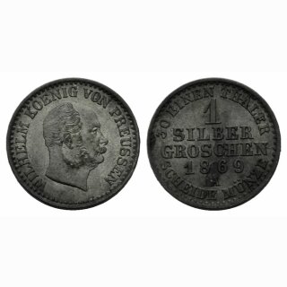 Preussen 1 Silbergroschen  1869 A