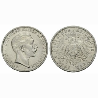 Preussen 3 Mark 1910 A Wilhelm II