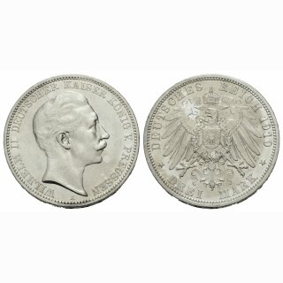 Preussen 3 Mark 1910 A Wilhelm II