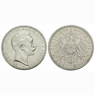 Preussen 3 Mark 1910 A Wilhelm II