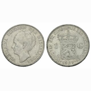 Niederland 1 Gulden 1929 Wilhelmina