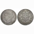 Schweiz 5 Franken 1890 B Frauenkopf