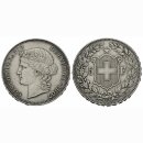 Schweiz 5 Franken 1907 B Frauenkopf