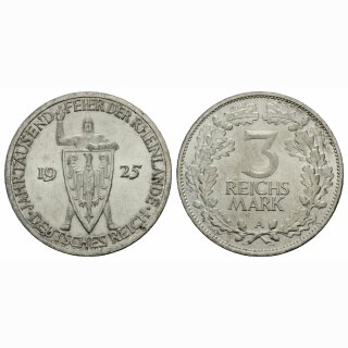 Deutschland  3 Reichsmark 1925 A