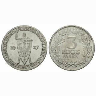 Deutschland 3 Reichsmark 1925 A