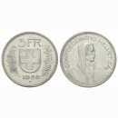 Schweiz 5 Franken 1952 B Tell
