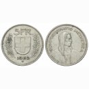 Schweiz 5 Franken 1952 B Tell