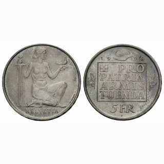 Schweiz 5 Franken 1936 B Pro Patria