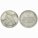 Schweiz 5 Franken 1944 B St. Jakob