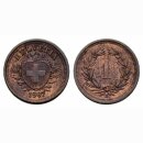 Schweiz 1 Rappen 1907 B