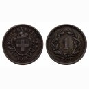 Schweiz 1 Rappen 1914 B