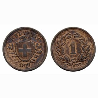 Schweiz 1 Rappen 1917 B