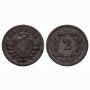 Schweiz 2 Rappen 1907 B