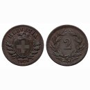 Schweiz 2 Rappen 1909 B
