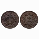 Schweiz 2 Rappen 1910 B