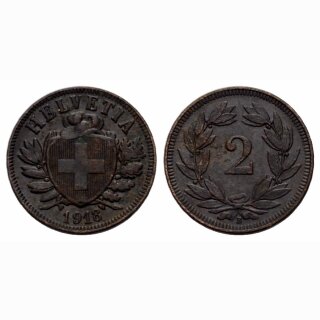 Schweiz 2 Rappen 1918 B