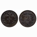 Schweiz 2 Rappen 1918 B