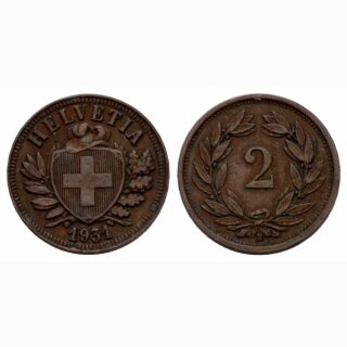 Schweiz 2 Rappen 1931 B