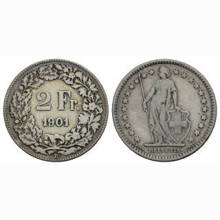 Schweiz 2 Franken 1901 B