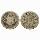 Schweiz 10 Rappen 1851 BB