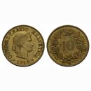 Schweiz 10 Rappen 1918 B