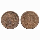 Schweiz 1 Rappen  1856 B