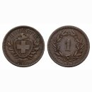 Schweiz 1 Rappen  1872 B